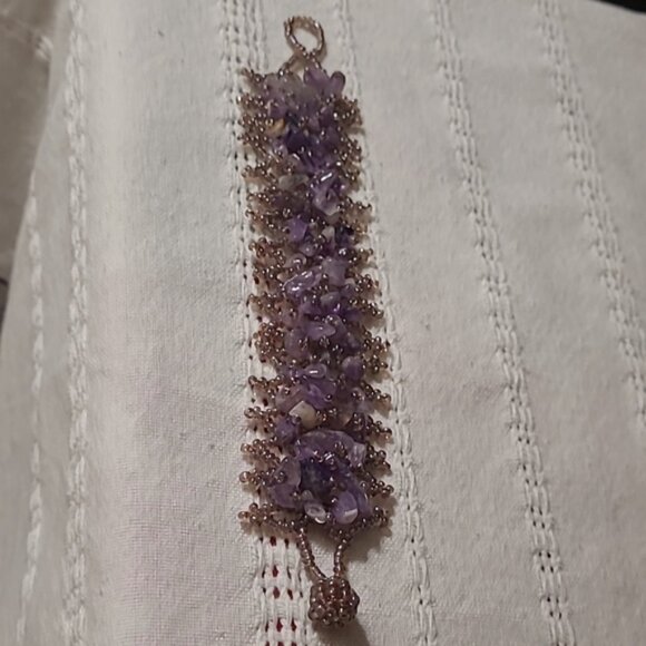 Purple Beaded Bracelet - Picture 3 of 4